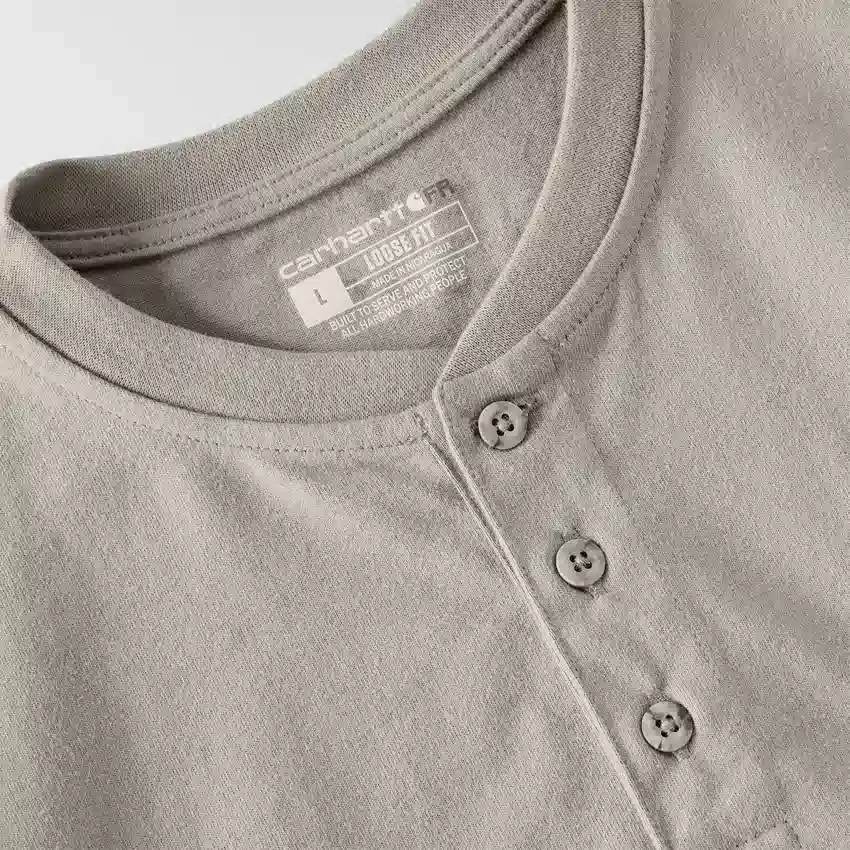 Camisola Henley de manguitos largos e corte largo Fr Force Dearborn para homem