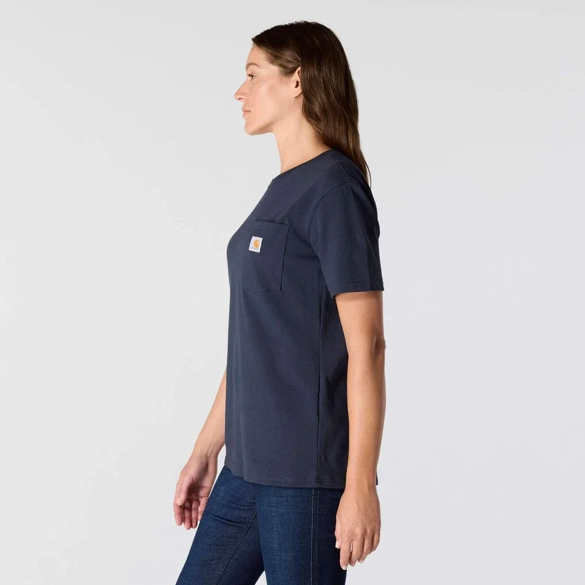 Camisola icónica K87 de corte largo e tecido pesado com bolsos para mulher