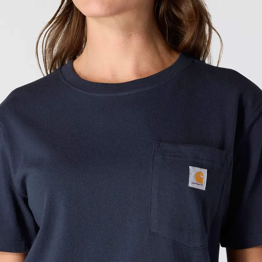 Camisola icónica K87 de corte largo e tecido pesado com bolsos para mulher