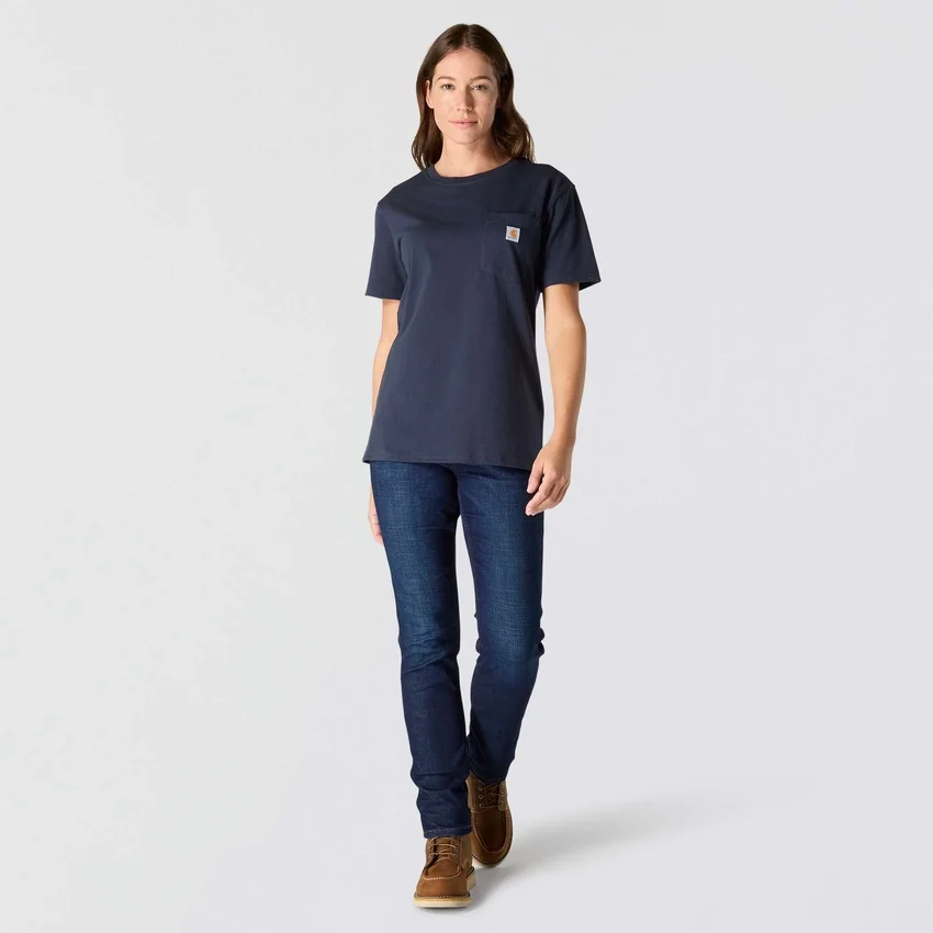Camisola icónica K87 de corte largo e tecido pesado com bolsos para mulher