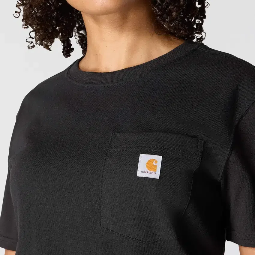Camisola icónica K87 de corte largo e tecido pesado com bolsos para mulher