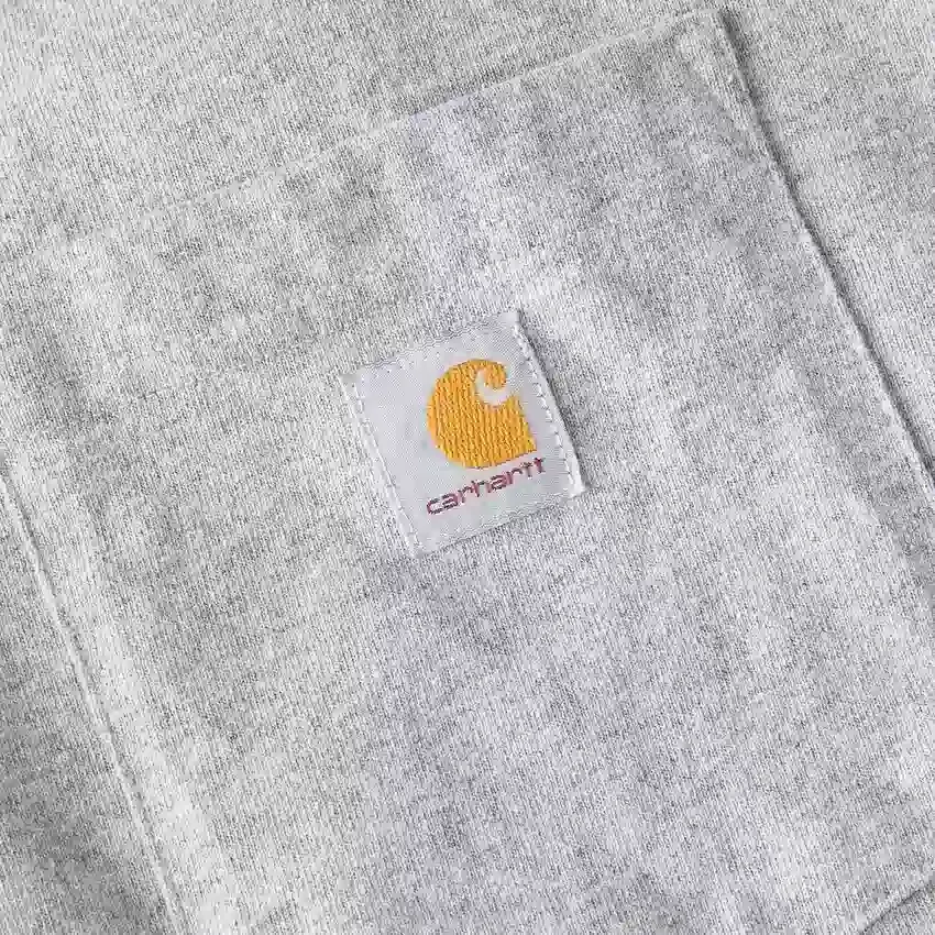 Camisola icónica K87 de corte largo e tecido pesado com bolsos para mulher