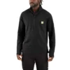Camisola masculina Force com meio fecho, forrada a velo e com tecnologia de absorção de humidade