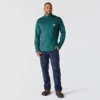 Camisola masculina Force com meio fecho, forrada a velo e com tecnologia de absorção de humidade