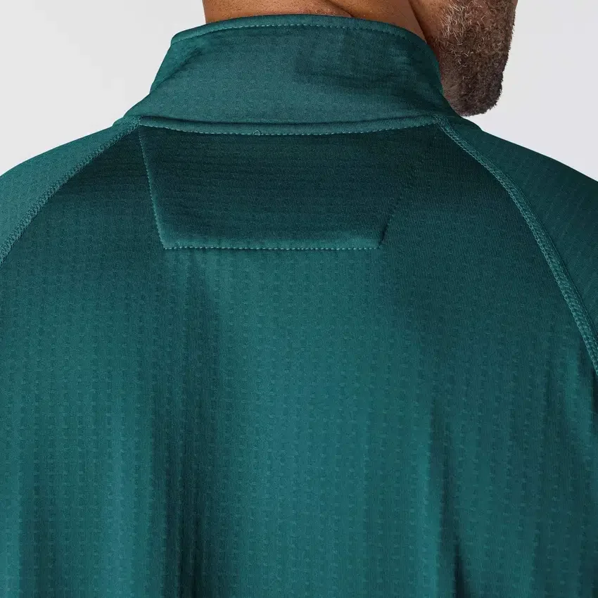Camisola masculina Force com meio fecho, forrada a velo e com tecnologia de absorção de humidade