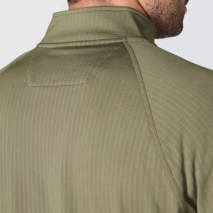 Camisola masculina Force com meio fecho, forrada a velo e com tecnologia de absorção de humidade
