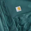 Camisola masculina Force com meio fecho, forrada a velo e com tecnologia de absorção de humidade