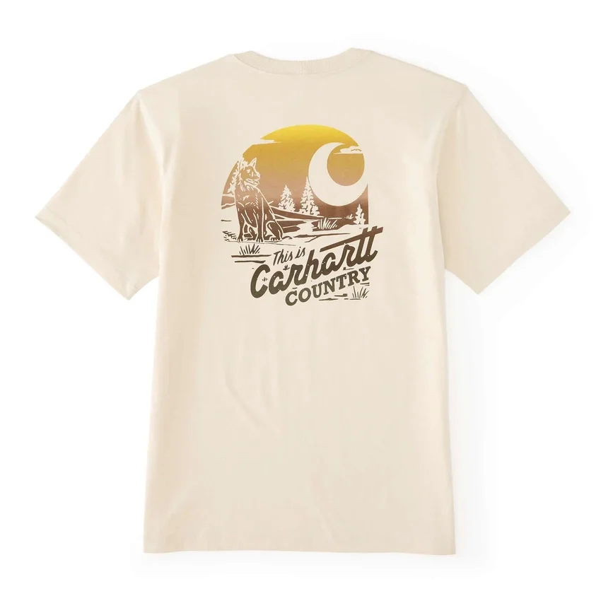 Camisola masculina Irvine de corte descontraído com grafismo campestre