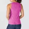 Camisola sem mangas feminina leve e respirável em Tencel com canelado