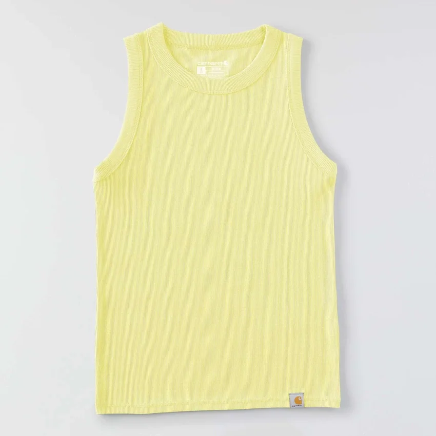 Camisola sem mangas feminina leve e respirável em Tencel com canelado