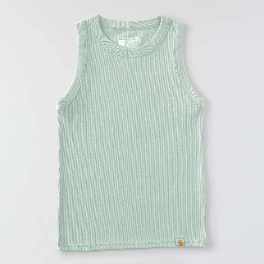 Camisola sem mangas feminina leve e respirável em Tencel com canelado