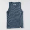 Camisola sem mangas feminina leve e respirável em Tencel com canelado