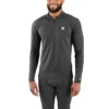 Camisola térmica masculina de camada base com fecho de correr de um quarto - carhartt Force® - Peso médio - Poliéster-lã