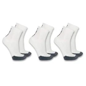 Carhartt Force® Meias Curtas de Peso Médio com Logótipo, Embalagem de 3 Pares