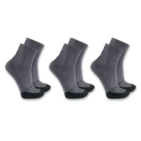 Carhartt Force® Meias Curtas de Peso Médio com Logótipo, Embalagem de 3 Pares