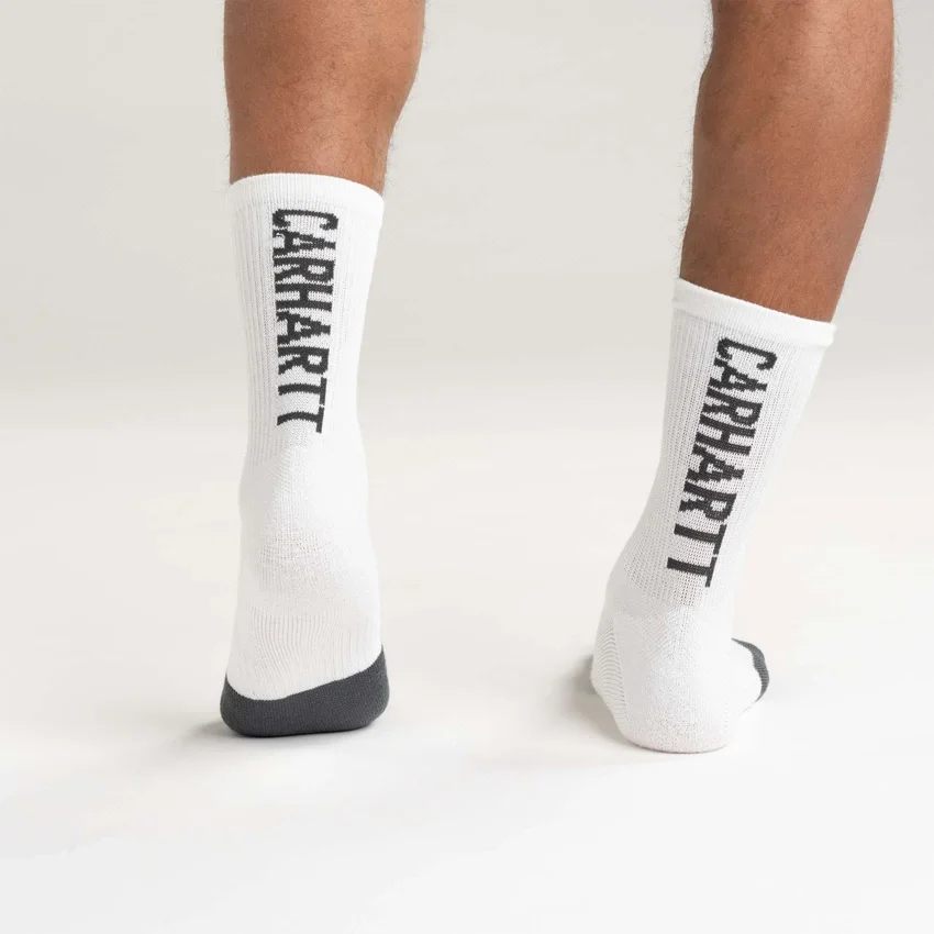 Carhartt Force® Meias Curtas de Peso Médio com Logótipo, Embalagem de 3 Pares