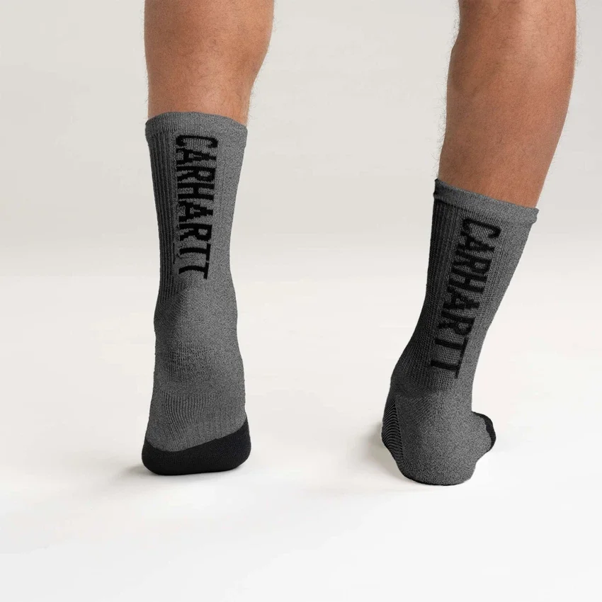 Carhartt Force® Meias Curtas de Peso Médio com Logótipo, Embalagem de 3 Pares