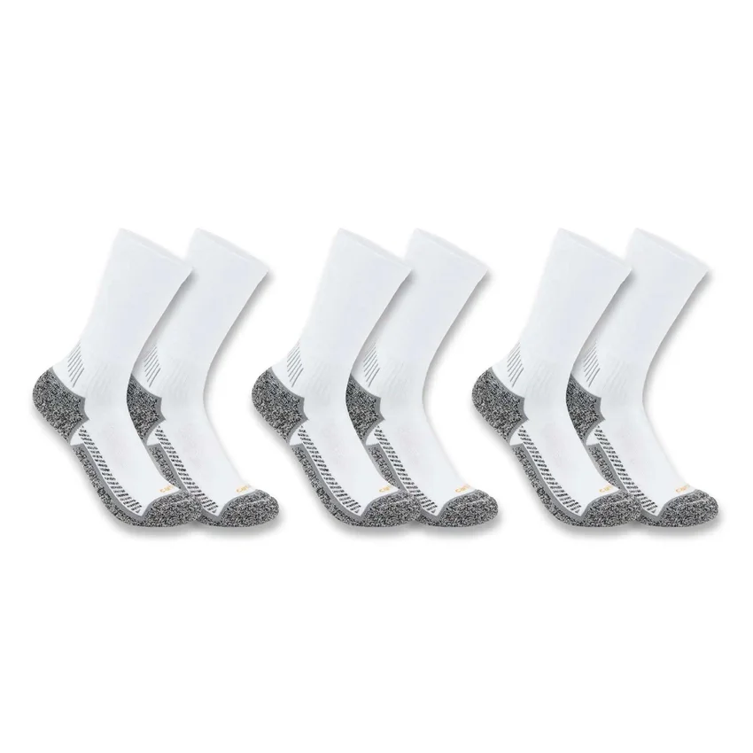 Carhartt Force® Meias de cano médio, embalagem de 3 pares