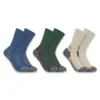 Carhartt Force® Meias de cano médio, embalagem de 3 pares