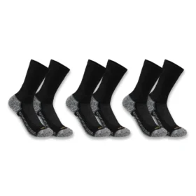 Carhartt Force® Meias de cano médio, embalagem de 3 pares