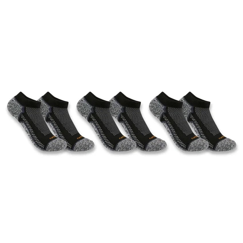 Carhartt Force® Meias de corte baixo e peso médio, embalagem de 3 pares