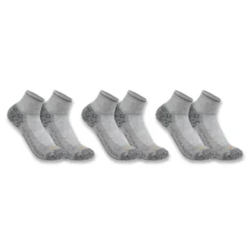 Carhartt Force® Meias de meio pé de peso médio, embalagem de 3 pares