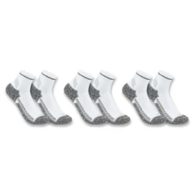 Carhartt Force® Meias de meio pé de peso médio, embalagem de 3 pares