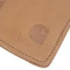 Carteira com bolso frontal em couro de sela