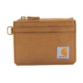 Carteira em nylon Duck com fecho de correr para cartões
