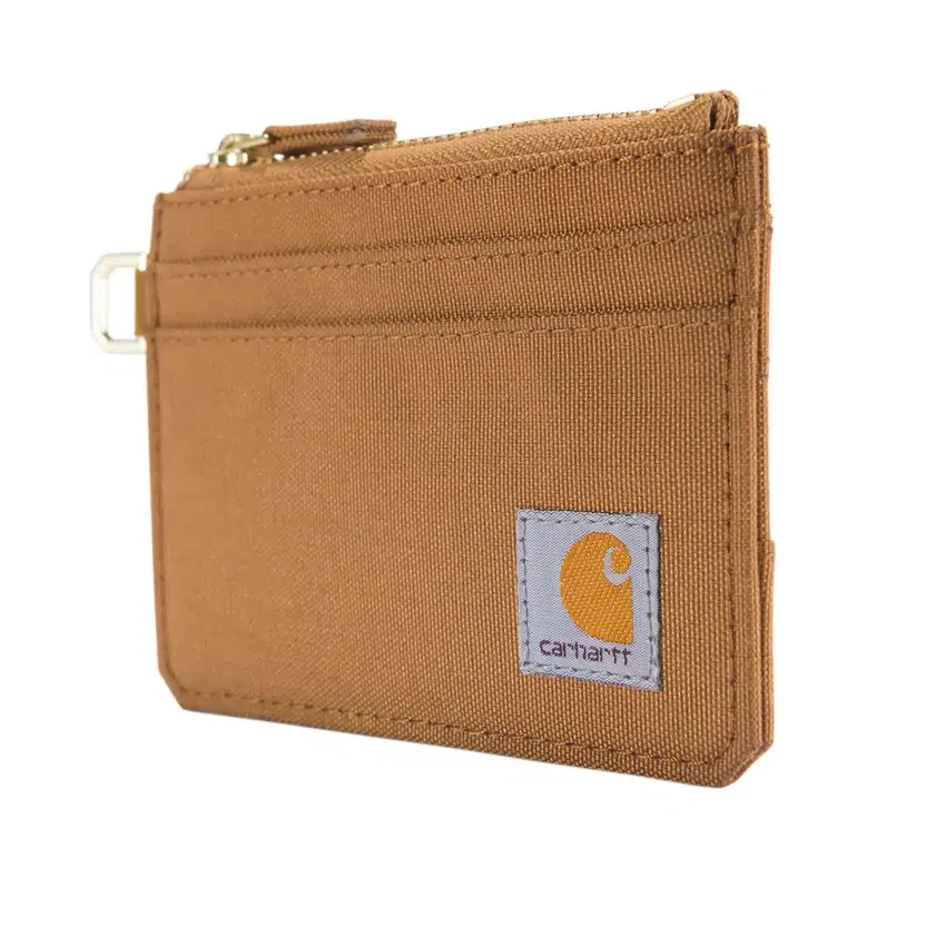 Carteira em nylon Duck com fecho de correr para cartões