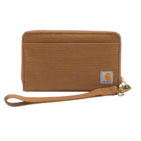 Carteira tipo clutch plana em nylon Duck