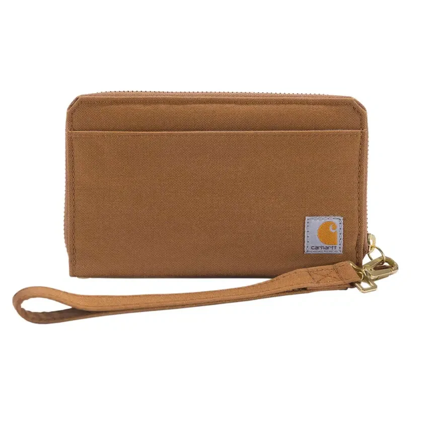 Carteira tipo clutch plana em nylon Duck