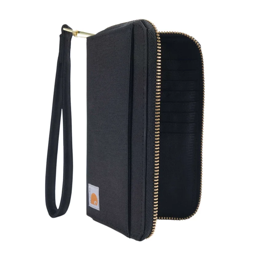 Carteira tipo clutch plana em nylon Duck