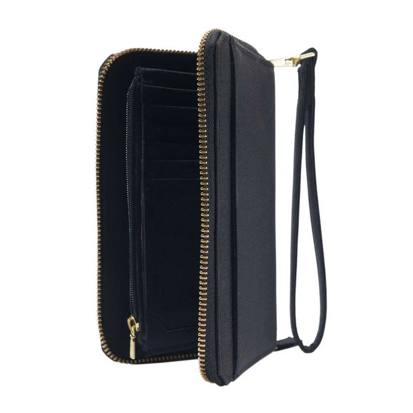Carteira tipo clutch plana em nylon Duck