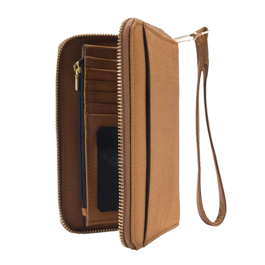 Carteira tipo clutch plana em nylon Duck