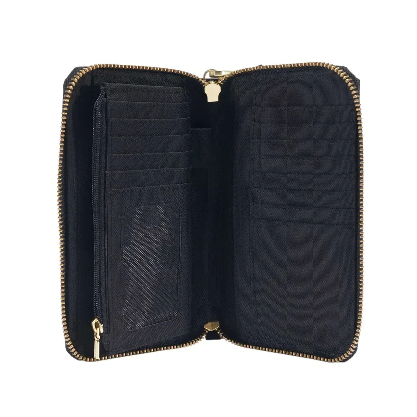 Carteira tipo clutch plana em nylon Duck