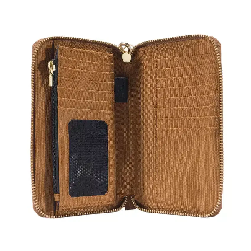 Carteira tipo clutch plana em nylon Duck