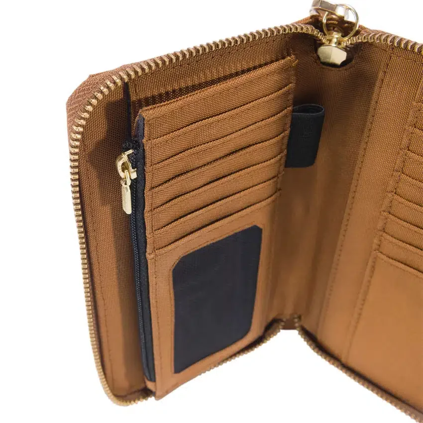 Carteira tipo clutch plana em nylon Duck
