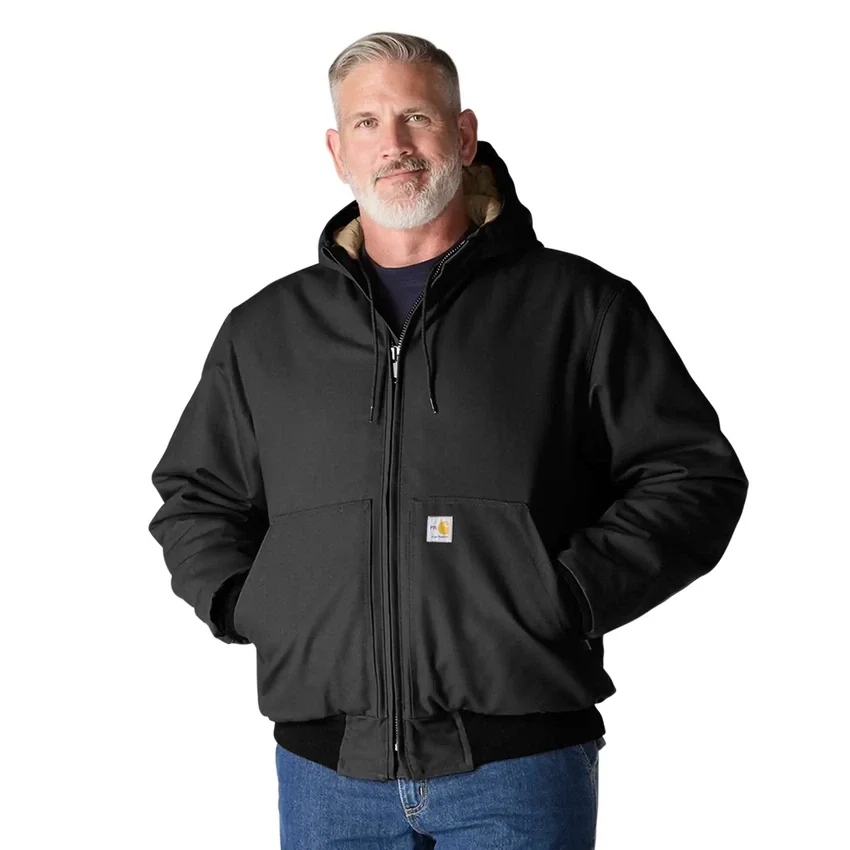Casaco Active Jacket para homem, corte largo, em tecido de algodão e linho, com isolamento térmico - Casacos resistentes ao fogo