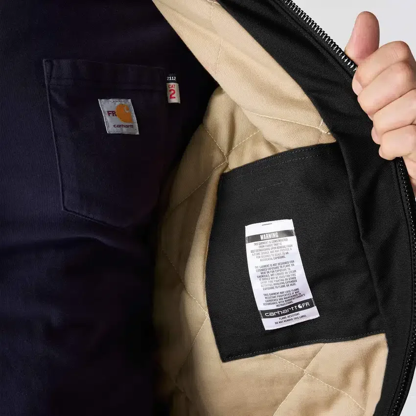 Casaco Active Jacket para homem, corte largo, em tecido de algodão e linho, com isolamento térmico - Casacos resistentes ao fogo
