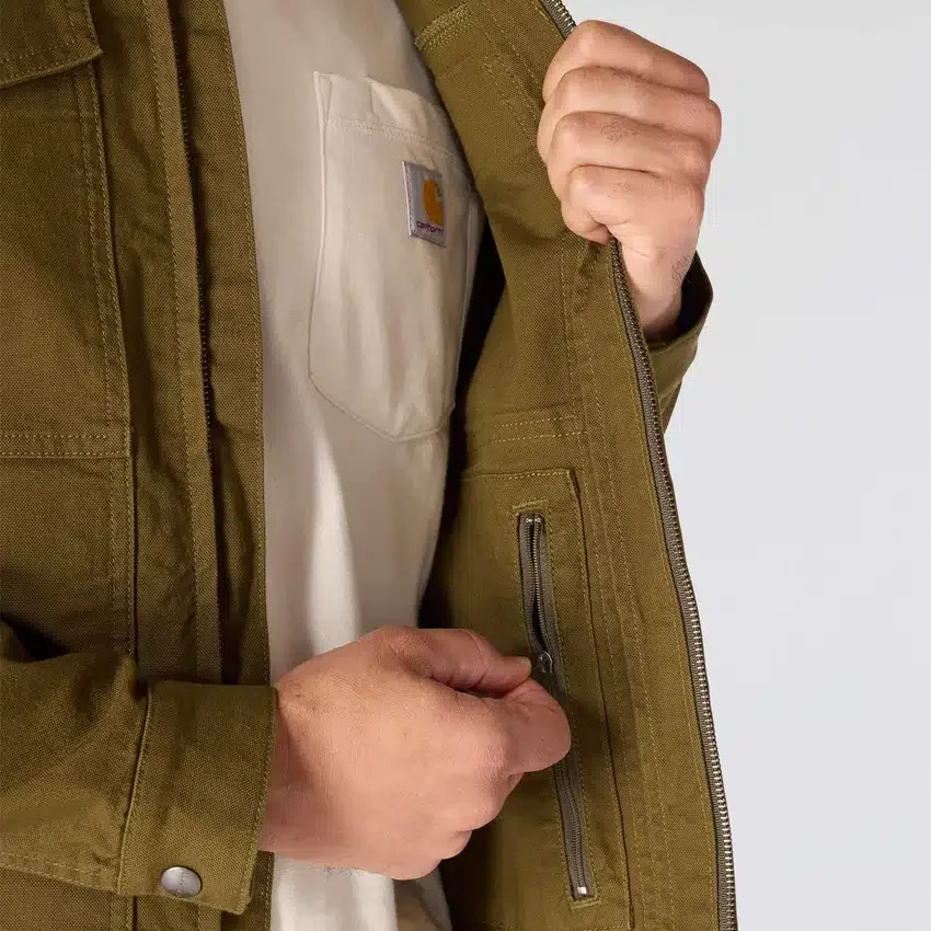Casaco Berwick em Duck Canvas para homem, corte descontraído e tecido Rugged Flex