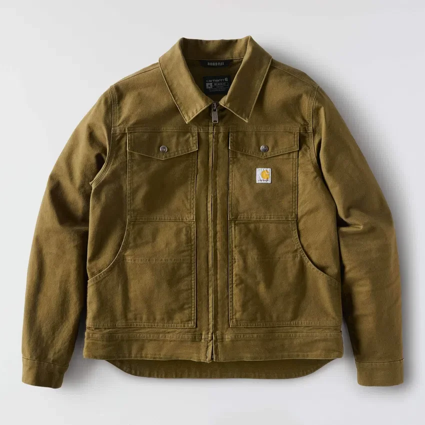 Casaco Berwick em Duck Canvas para homem, corte descontraído e tecido Rugged Flex