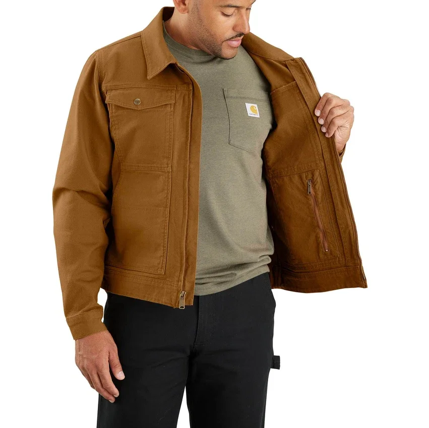 Casaco Berwick em Duck Canvas para homem, corte descontraído e tecido Rugged Flex