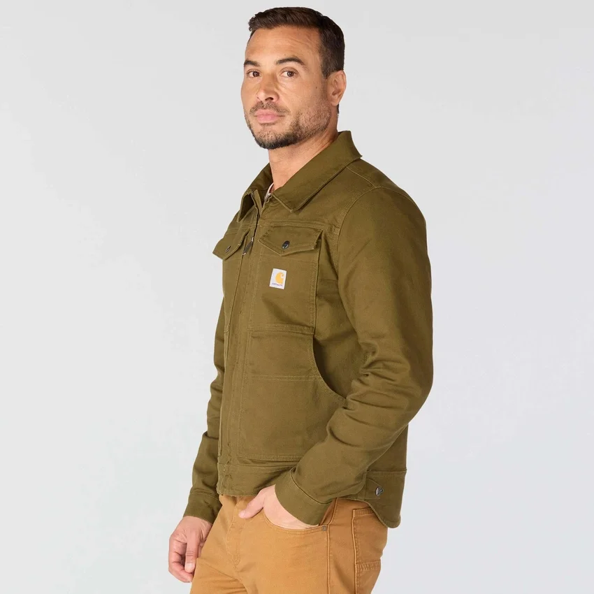 Casaco Berwick em Duck Canvas para homem, corte descontraído e tecido Rugged Flex