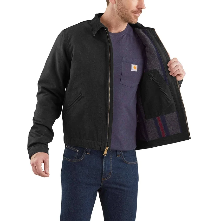 Casaco carhartt J01 «Detroit Jacket» para homem, icónico, com forro de manta de pato
