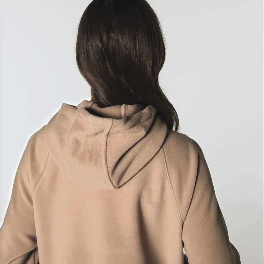 Casaco com capuz em velo oversized Force Quick-Dry para mulher