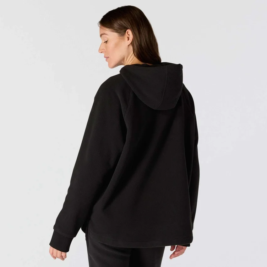Casaco com capuz em velo oversized Force Quick-Dry para mulher