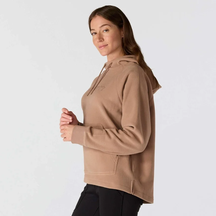 Casaco com capuz em velo oversized Force Quick-Dry para mulher