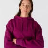 Casaco com capuz em velo oversized Force Quick-Dry para mulher