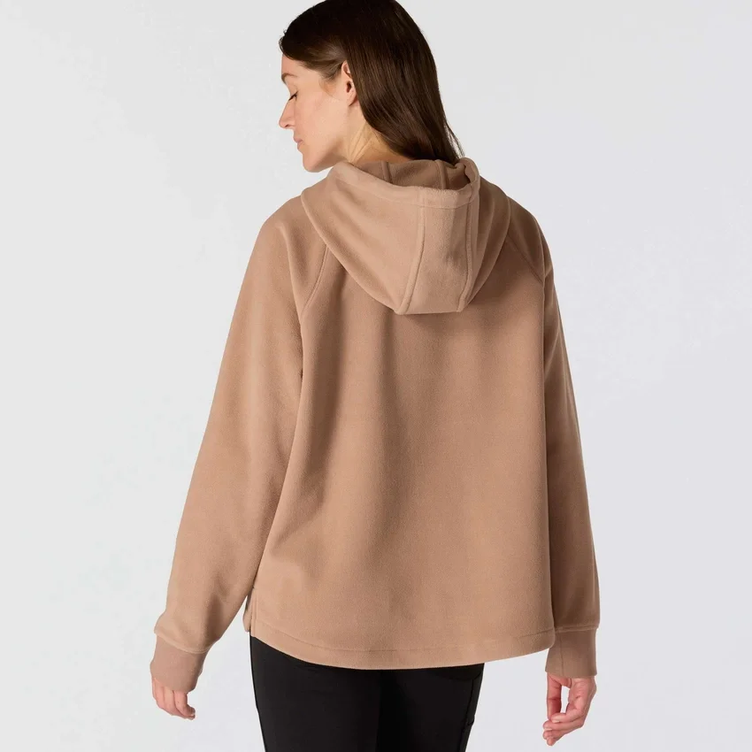 Casaco com capuz em velo oversized Force Quick-Dry para mulher